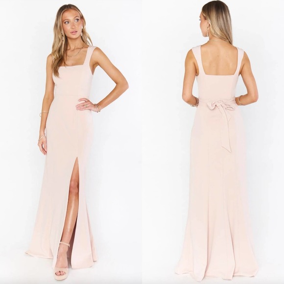 Show Me Your MuMu Dresses & Skirts - Show Me Your Mumu Paris Gown in Dusty Blush Stretch Size Medium New